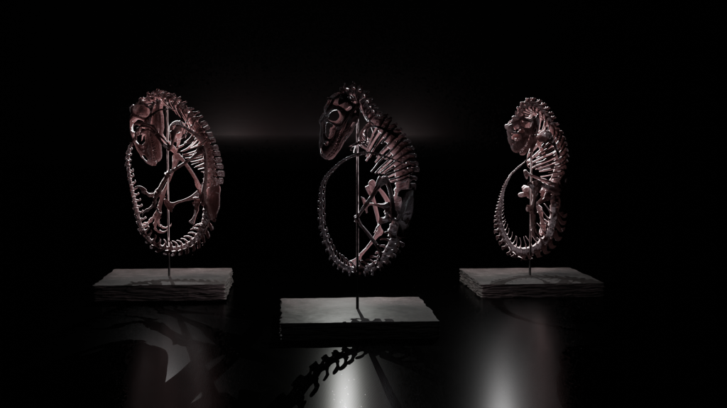 Stillborn Titans – Predator Baby Dinosaur Skeleton STL file – 3D printable dinosaur model view 2 by Nova Studios