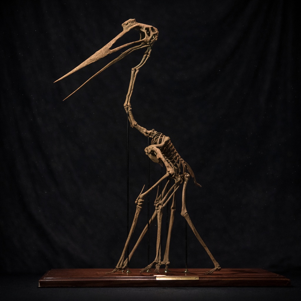 Quetzalcoatlus skeleton 3D printed from STL file – giant pterosaur by Nova Studios
