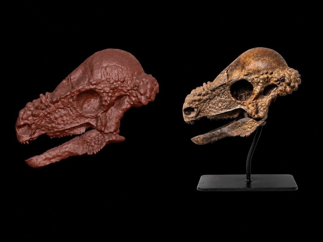 Work in progress render of Jared the Pachycephalosaurus wyomingensis